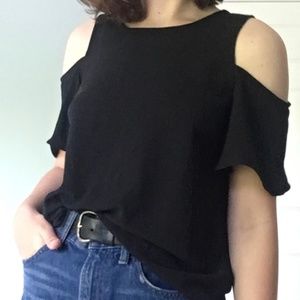 black off the shoulder top